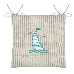 STOF Coussin de chaise carré coton (38 x 38 cm) Barbade Ecru Sale