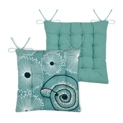 STOF Coussin de chaise carré coton (38x38 cm) Barbade Vert céladon