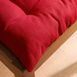 EMINZA Coussin de chaise carré coton (40 x 40 cm) Pixel Rouge Best