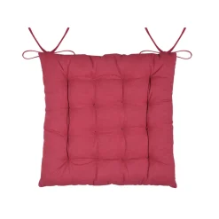 STOF Coussin de chaise carré coton (40 x 40 cm) Arbin Rouge Outlet