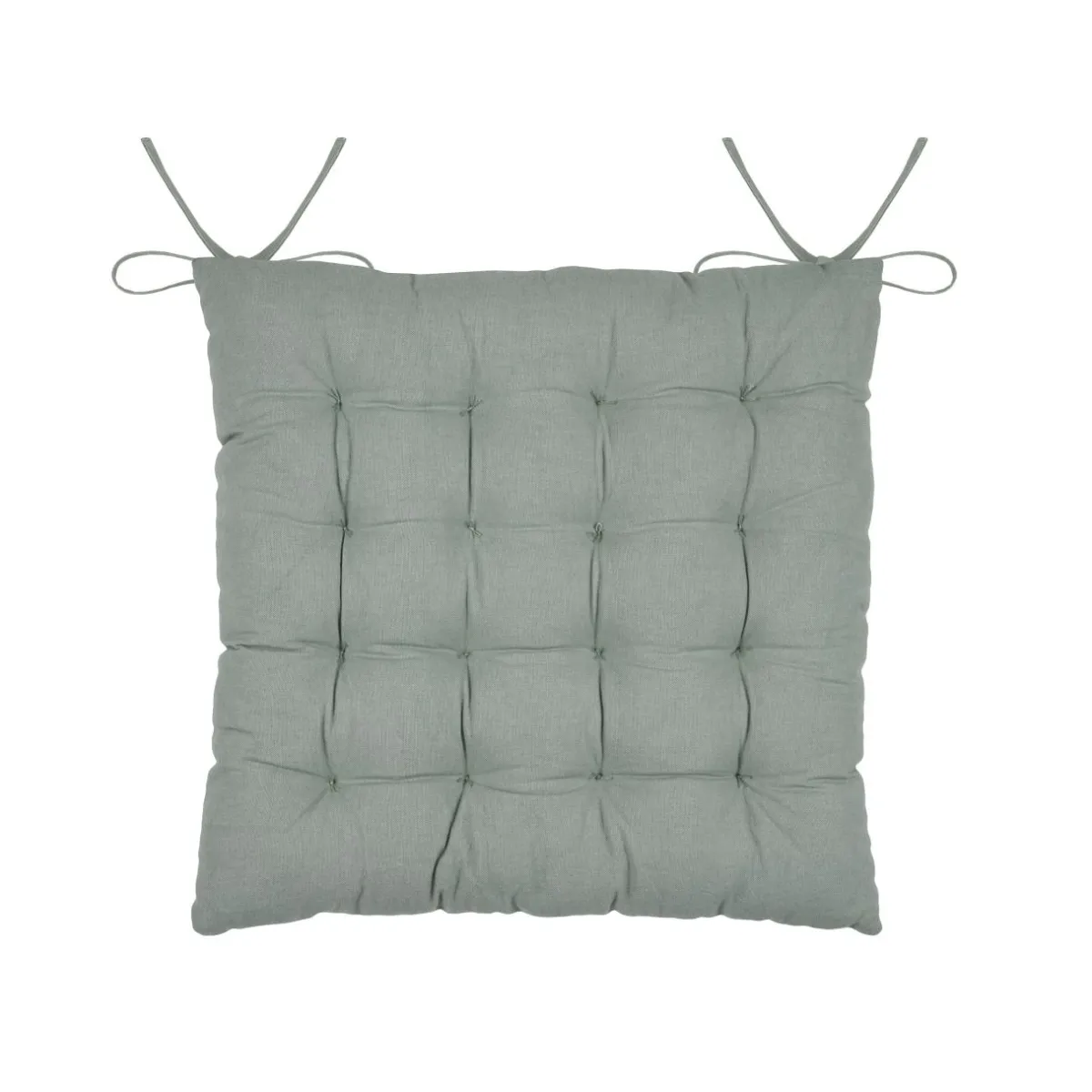 STOF Coussin de chaise carré coton (38 x 38 cm) Yuki Vert Jade Outlet