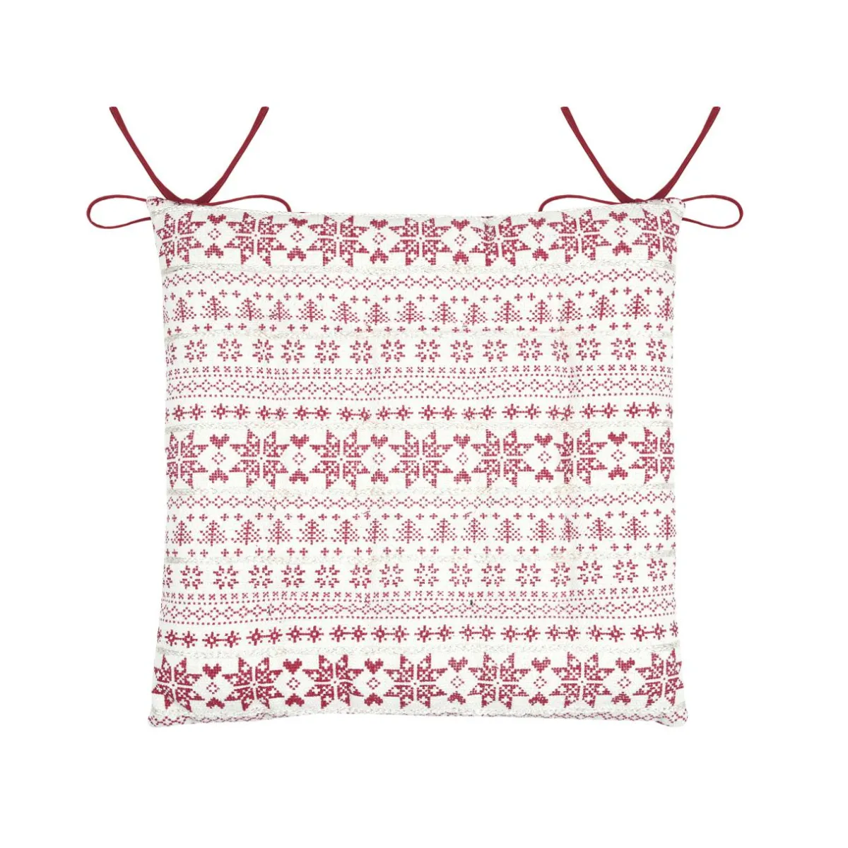 STOF Coussin de chaise carré coton (38 x 38 cm) Valgenis Ecru Outlet
