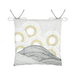 STOF Coussin de chaise carré coton (38 x 38 cm) Yuki Beige