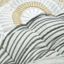 STOF Coussin de chaise carré coton (38 x 38 cm) Yuki Beige