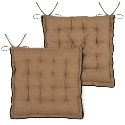 STOF Coussin de chaise carré coton (38 x 38 cm) Helios Camel Online