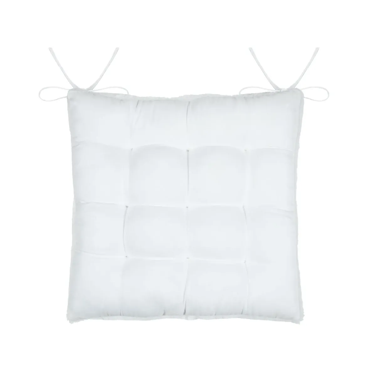 STOF Coussin de chaise carré fausse fourrure (40 x 40 cm) Asgard Blanc Hot