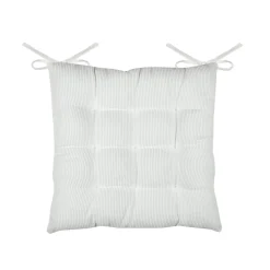 STOF Coussin de chaise carré velours (38 x 38 cm) Dandy Ecru Best