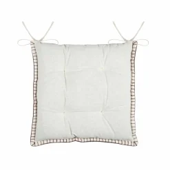STOF Coussin de chaise carré velours (38 x 38 cm) Landry Taupe Discount
