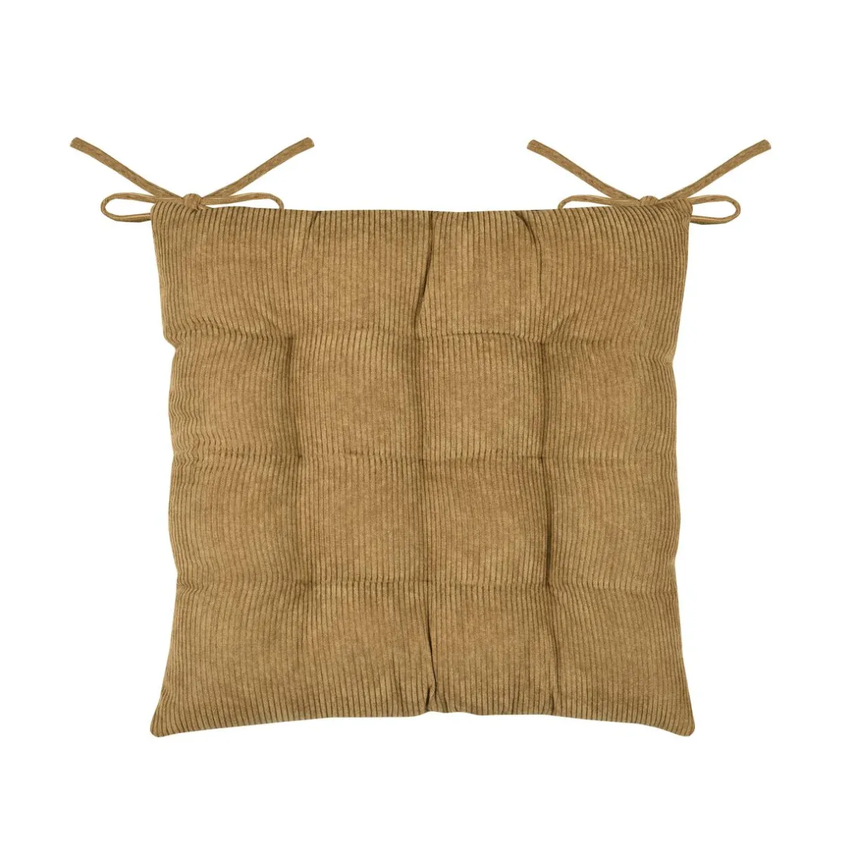 STOF Coussin de chaise carré velours (38 x 38 cm) Dandy Camel Hot