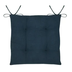 STOF Coussin de chaise carrée coton (38x38 cm) Bordemer Bleu marine Outlet