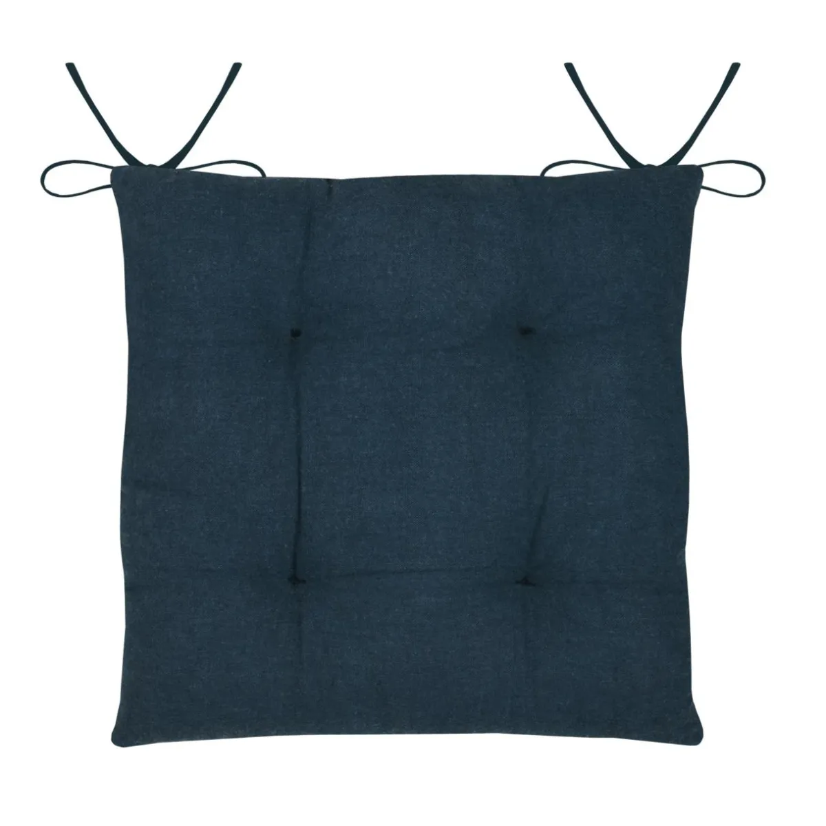 STOF Coussin de chaise carrée coton (38x38 cm) Bordemer Bleu marine Outlet