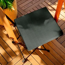 EMINZA Coussin de chaise extérieur carré (40 x 40 cm) Sunset Gris Anthracite Clearance