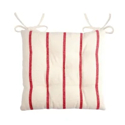 EMINZA Coussin de chaise extérieur toile de coton (40 x 40 cm) Ocealys Rouge Sale