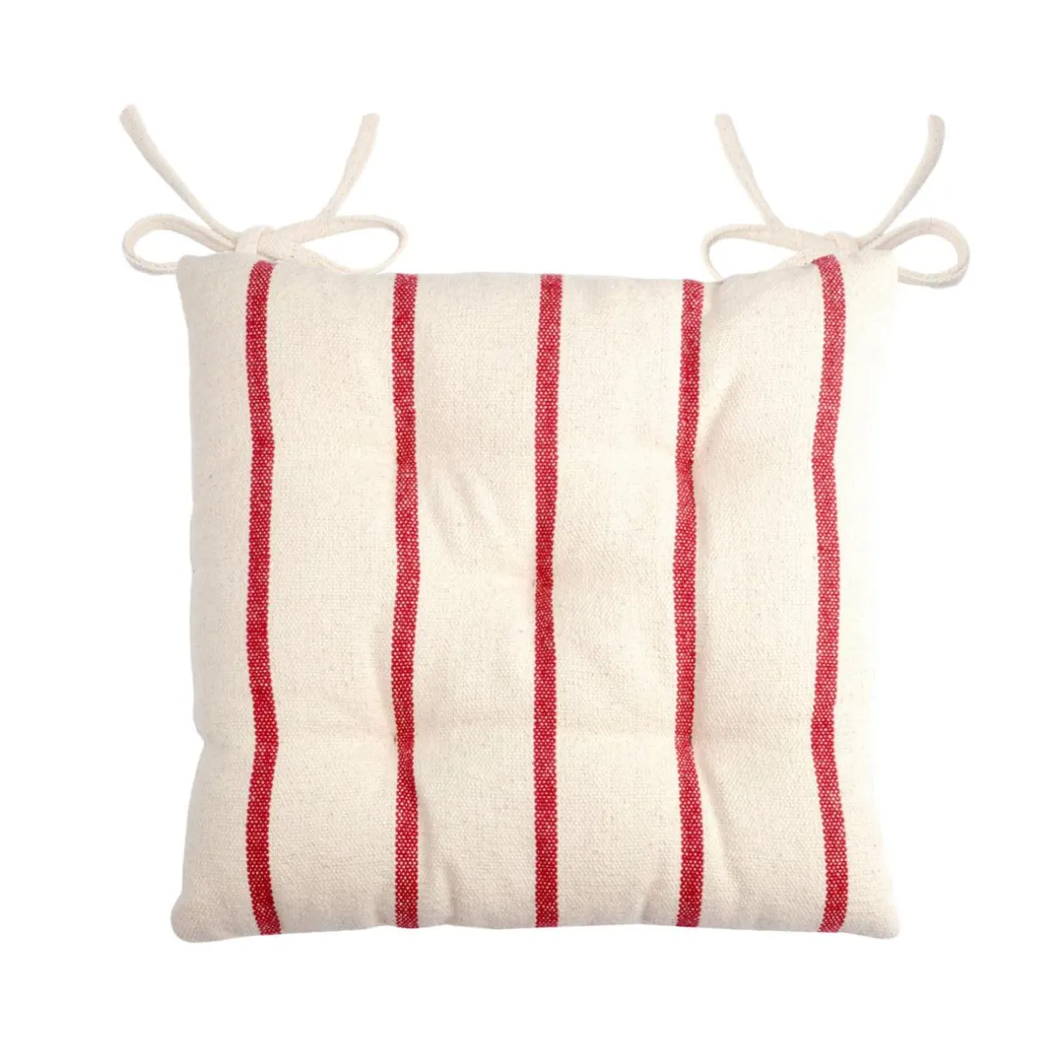 EMINZA Coussin de chaise extérieur toile de coton (40 x 40 cm) Ocealys Rouge Sale