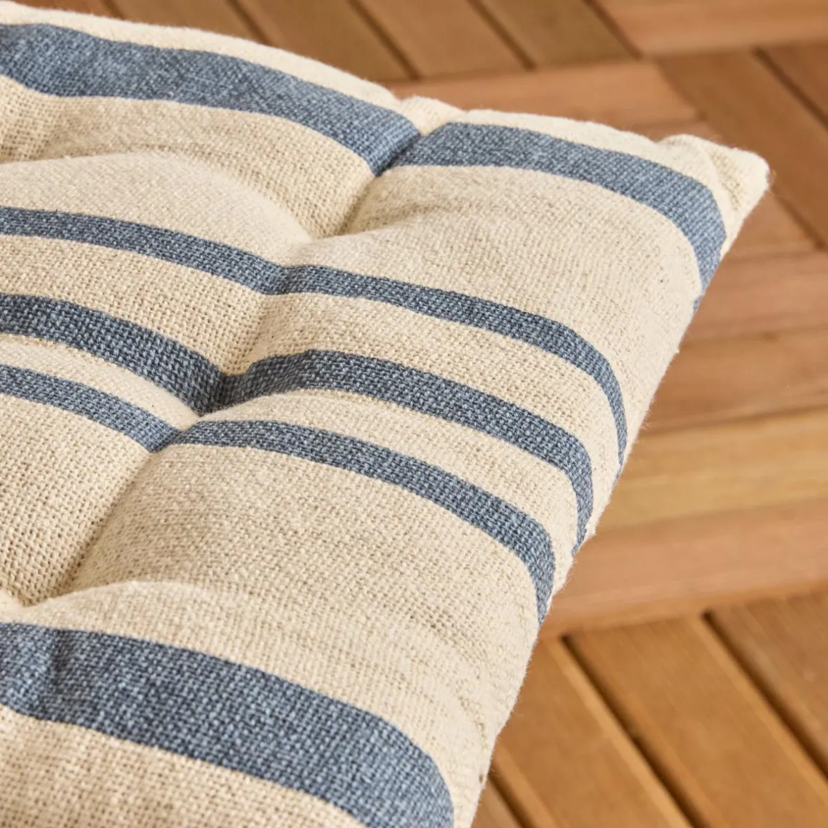 EMINZA Coussin de chaise extérieur carré (38 x 38 cm) Nautira Bleu marine Online