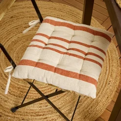 EMINZA Coussin de chaise extérieur carré (38 x 38 cm) Nautira Orange Discount