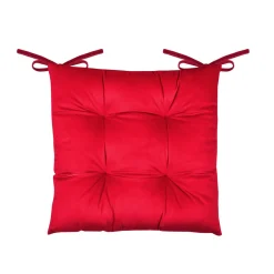 STOF Coussin de chaise Noël carré velours (38 x 38 cm) Harold Bordeaux Sale