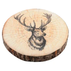 STOF Coussin de chaise rond (38 cm) Gruffy Marron Best