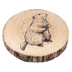 STOF Coussin de chaise rond (38 cm) Gruffy Marron Best