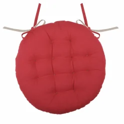 LOVELY CASA Coussin de chaise rond (38 cm) Duo Rouge Online