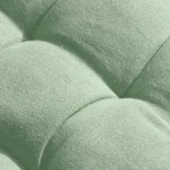 EMINZA Coussin de chaise rond coton (40 cm) Pixel Vert menthe Sale