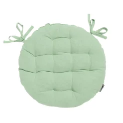 EMINZA Coussin de chaise rond coton (40 cm) Pixel Vert menthe Sale