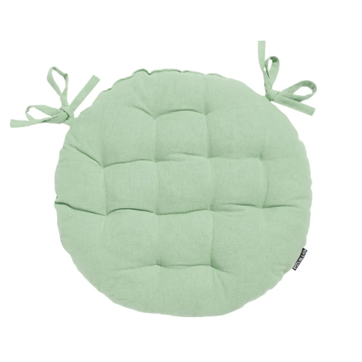 EMINZA Coussin de chaise rond coton (40 cm) Pixel Vert menthe Sale