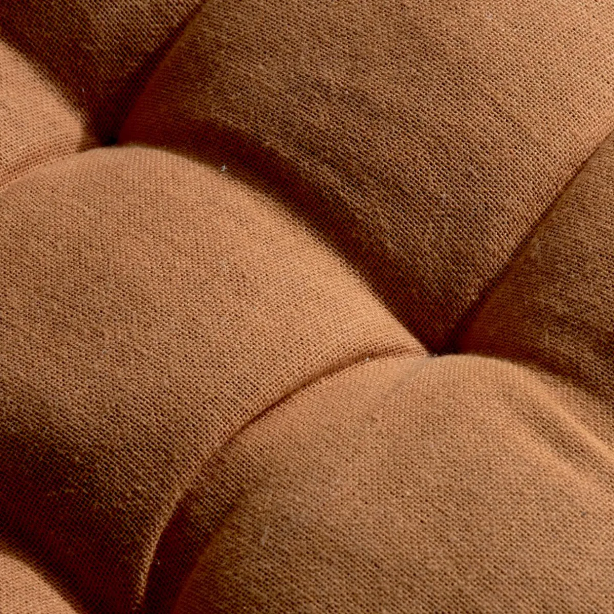 EMINZA Coussin de chaise rond coton (40 cm) Pixel Camel Online