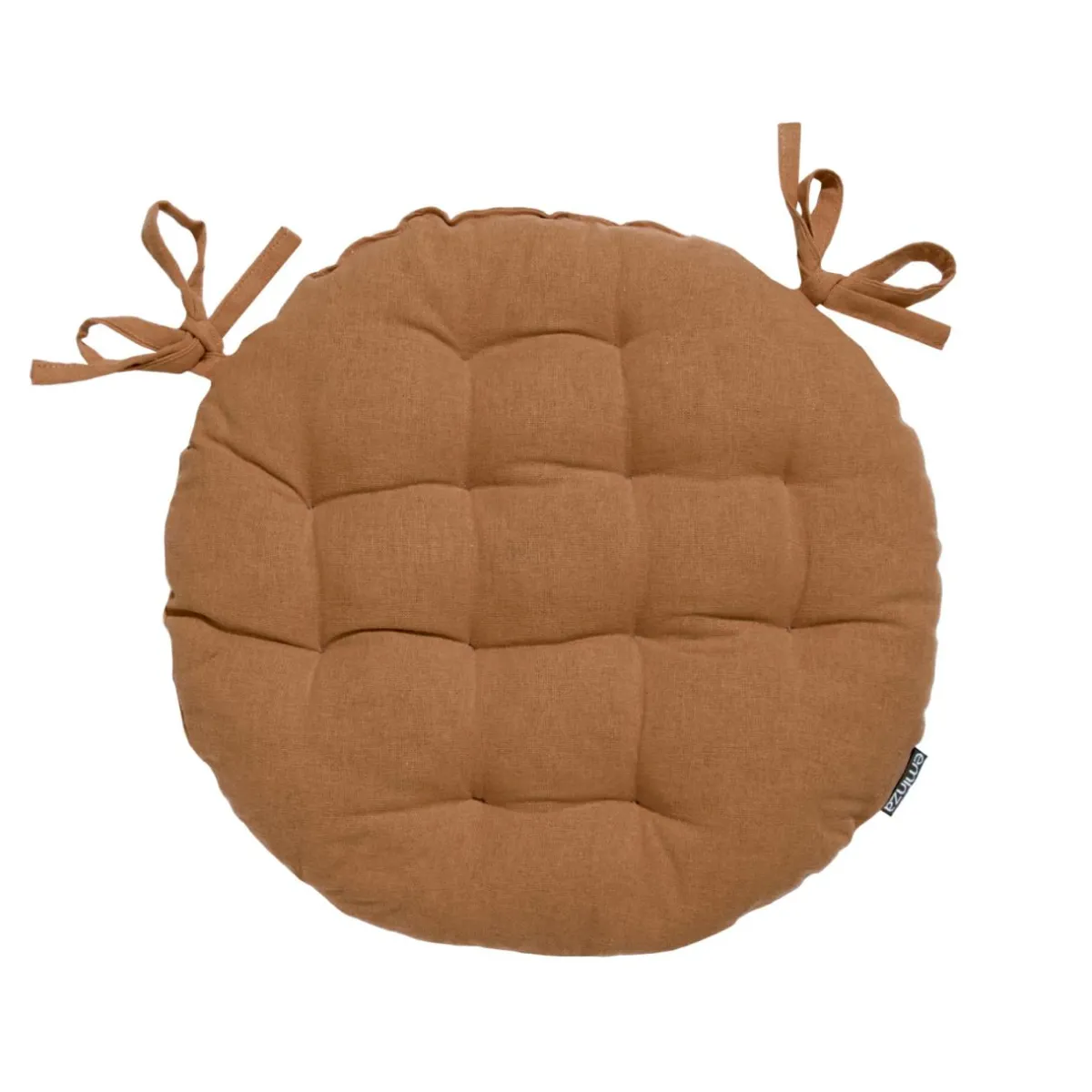 EMINZA Coussin de chaise rond coton (40 cm) Pixel Camel Online