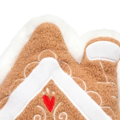 JJA Coussin de Noël (40 x 35 cm) Maison Pain d'épices Marron clair Discount