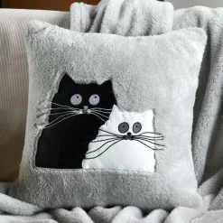 STOF Coussin de Noël carré (45 cm) Douillet Gris