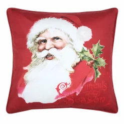 STOF Coussin de Noël carré (40 cm) Oswald velours Rouge Best
