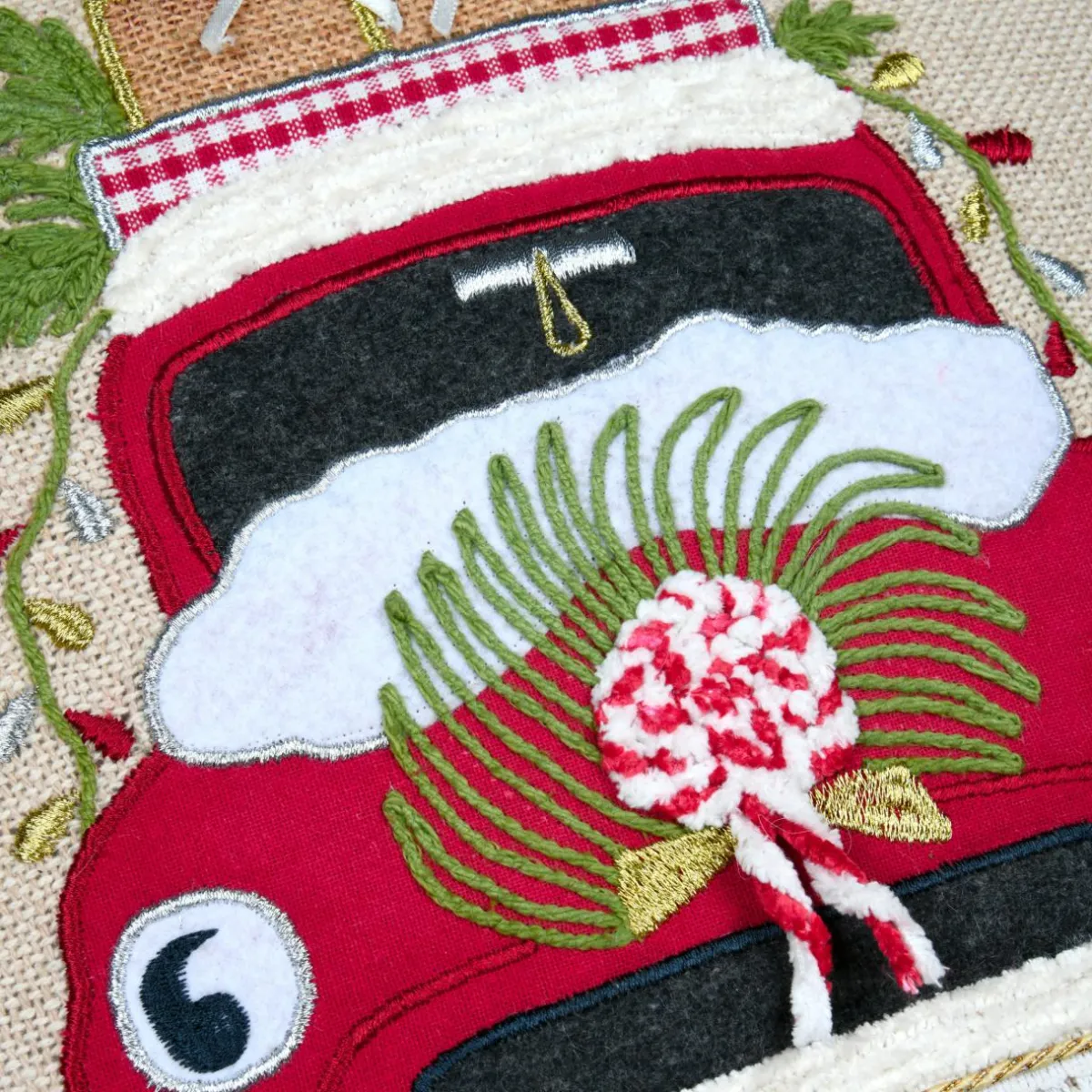 STOF Coussin de Noël carré (45 x 45 cm) Gifted Écru Ecru Online