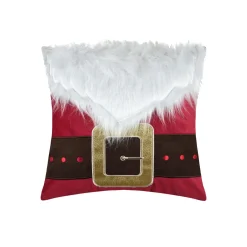 STOF Coussin de Noël carré velours (40 x 40 cm) Edgard Multicolore Rouge