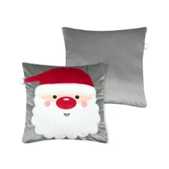 STOF Coussin de Noël carré velours (45 x 45 cm) Edgard Père Noël Gris Sale