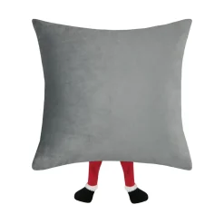 STOF Coussin de Noël carré velours (40 x 40 cm) Edgard lutin Gris Sale