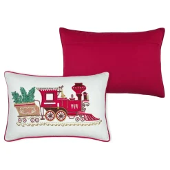 STOF Coussin de Noël rectangulaire (35 x 55 cm) Gifted Rouge Outlet