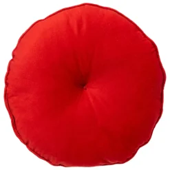 FEERIC LIGHTS Coussin de Noël rond (D40 cm) Bonbon et blanc Rouge Clearance