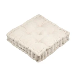 STOF Coussin de sol carré velours (45 x 45 cm) Dandy Beige Best