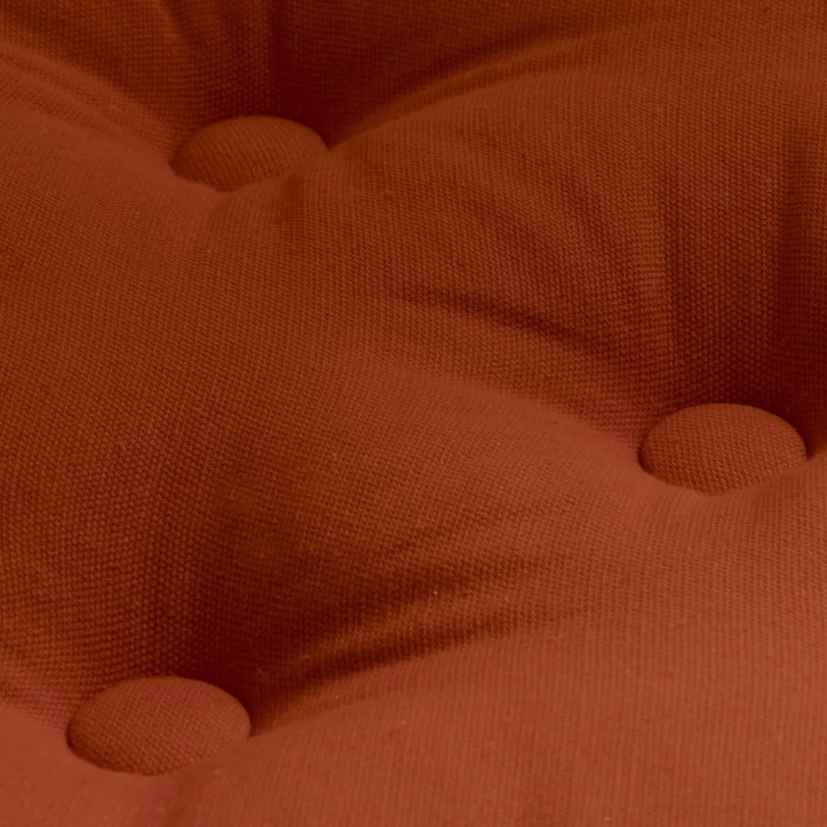 EMINZA Coussin de sol coton (50 x 50 cm) Pixel Terracotta Outlet