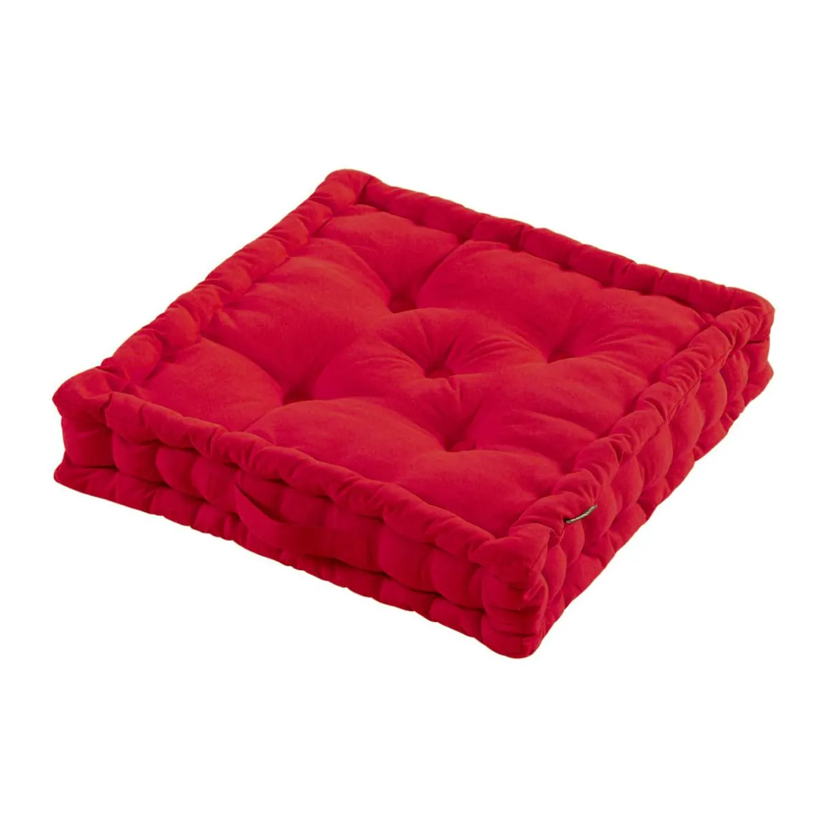 EMINZA Coussin de sol coton (50 x 50 cm) Pixel Rouge Sale