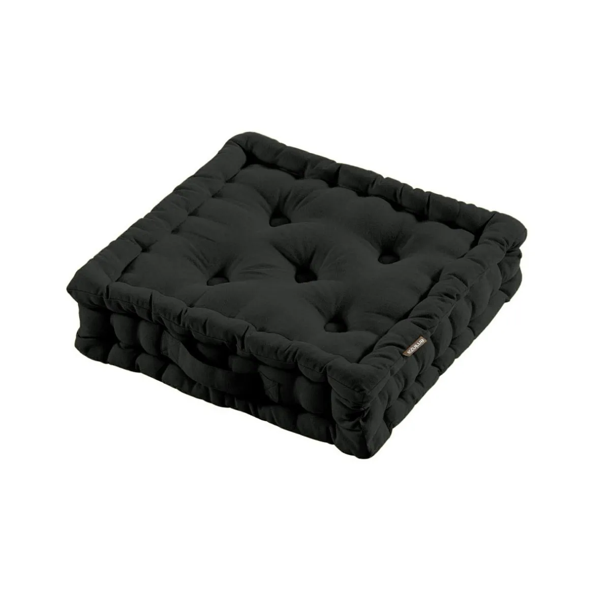EMINZA Coussin de sol coton (40 x 40 cm) Pixel Noir Sale