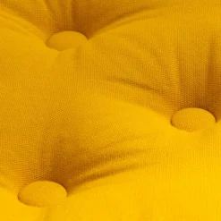 EMINZA Coussin de sol coton (50 x 50 cm) Pixel Jaune moutarde Hot