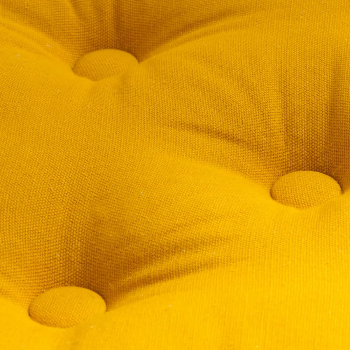 EMINZA Coussin de sol coton (50 x 50 cm) Pixel Jaune moutarde Hot