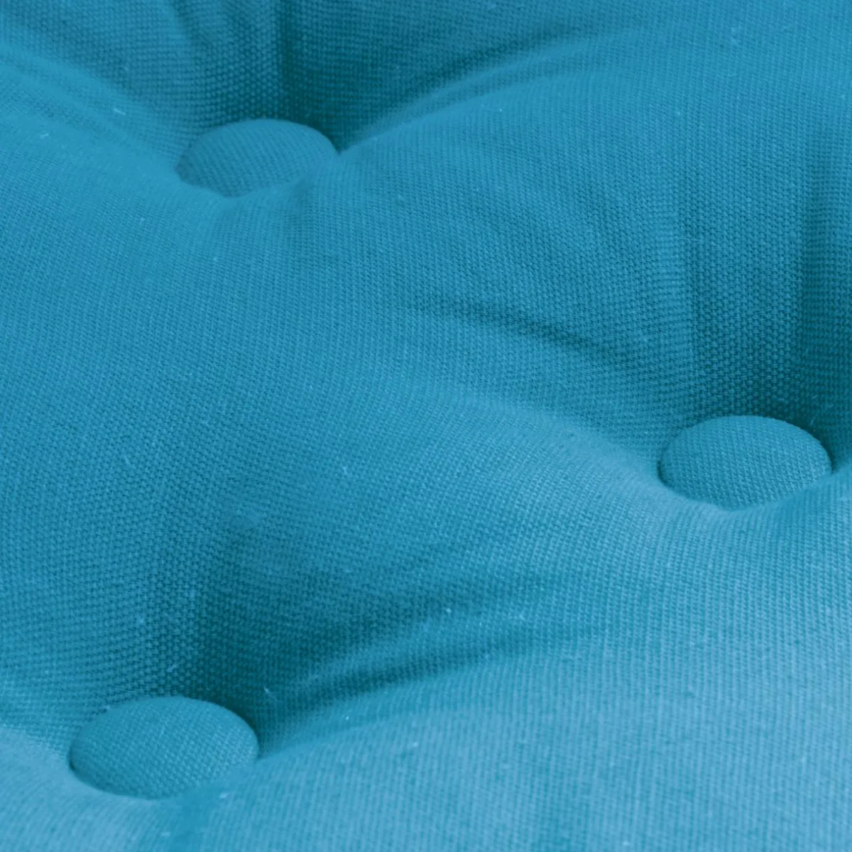 EMINZA Coussin de sol coton (60 x 60 cm) Pixel Bleu turquoise Outlet