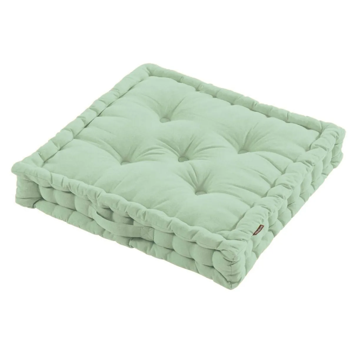 EMINZA Coussin de sol coton (60 x 60 cm) Pixel Vert menthe Clearance