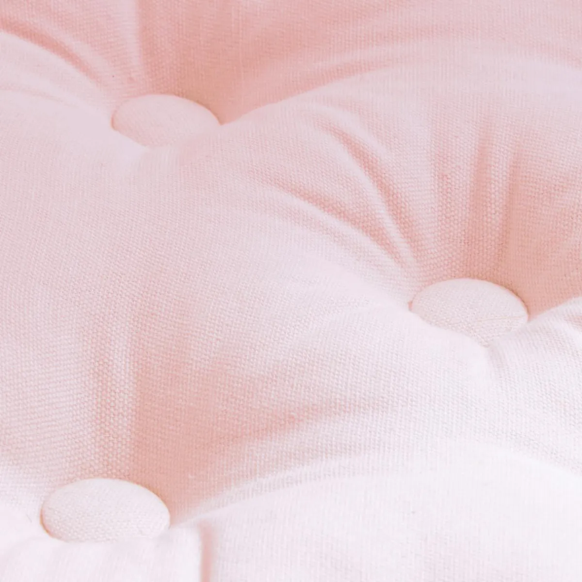EMINZA Coussin de sol coton (60 x 60 cm) Pixel Rose poudré Discount