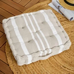EMINZA Coussin de sol extérieur (45 x H10 cm) Nautira Ecru Discount