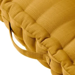 EMINZA Coussin de sol extérieur capitonné (50 x 50 cm) Sunset Jaune moutarde Online