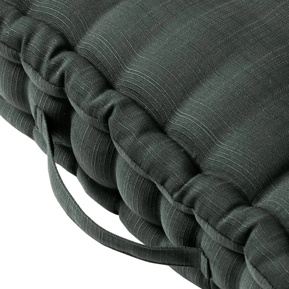 EMINZA Coussin de sol extérieur capitonné (50 x 50 cm) Sunset Gris Anthracite Online